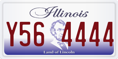 IL license plate Y564444