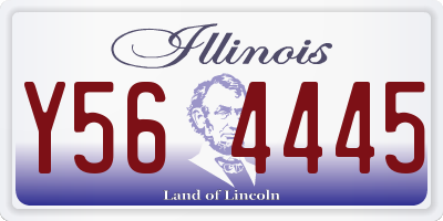 IL license plate Y564445