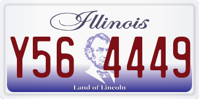 IL license plate Y564449