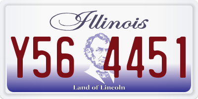 IL license plate Y564451