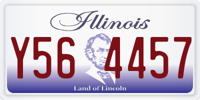 IL license plate Y564457