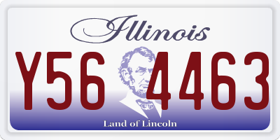 IL license plate Y564463