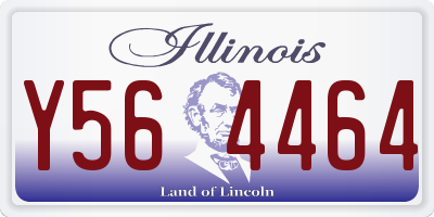 IL license plate Y564464