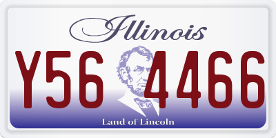 IL license plate Y564466
