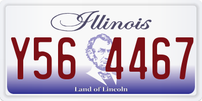 IL license plate Y564467
