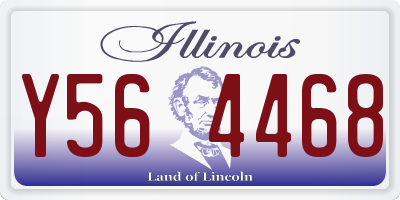 IL license plate Y564468