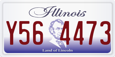 IL license plate Y564473