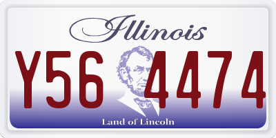 IL license plate Y564474