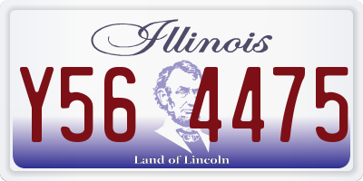 IL license plate Y564475