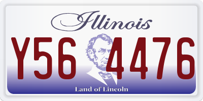 IL license plate Y564476