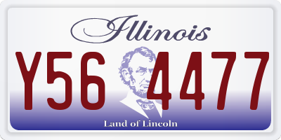 IL license plate Y564477