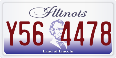 IL license plate Y564478