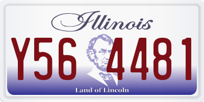 IL license plate Y564481