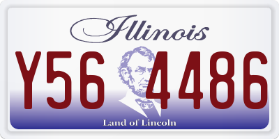 IL license plate Y564486