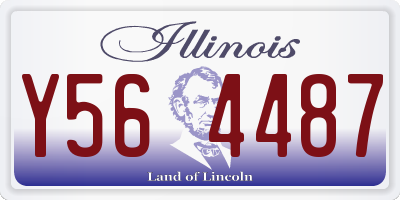 IL license plate Y564487