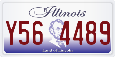 IL license plate Y564489