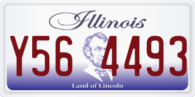 IL license plate Y564493