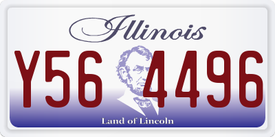IL license plate Y564496