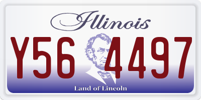IL license plate Y564497
