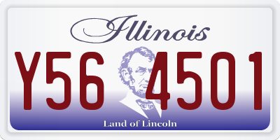 IL license plate Y564501