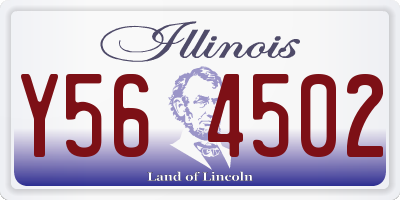 IL license plate Y564502