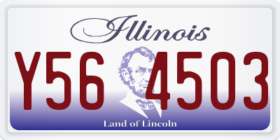 IL license plate Y564503