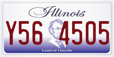 IL license plate Y564505