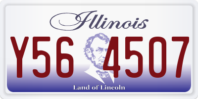 IL license plate Y564507