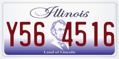 IL license plate Y564516