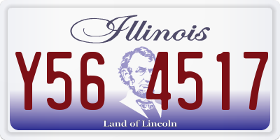 IL license plate Y564517