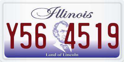 IL license plate Y564519