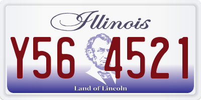 IL license plate Y564521