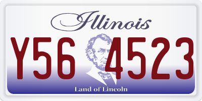 IL license plate Y564523