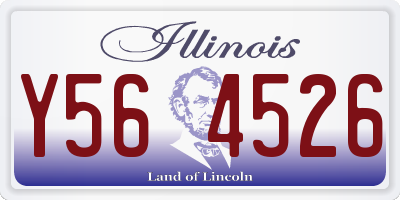 IL license plate Y564526