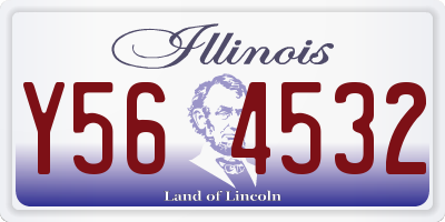 IL license plate Y564532