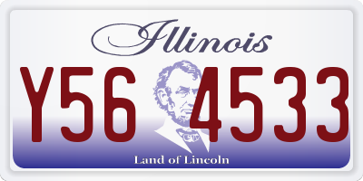 IL license plate Y564533