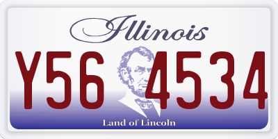 IL license plate Y564534