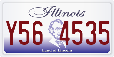 IL license plate Y564535
