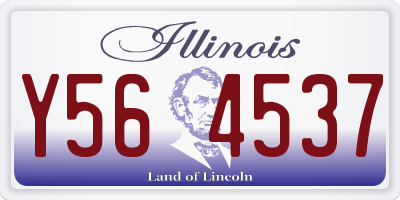 IL license plate Y564537