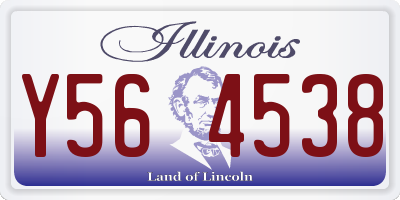 IL license plate Y564538