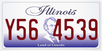 IL license plate Y564539