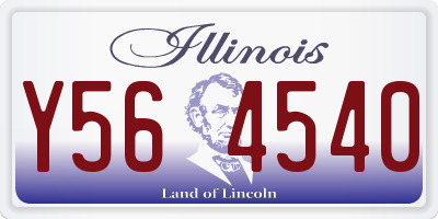 IL license plate Y564540