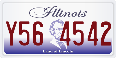 IL license plate Y564542
