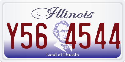 IL license plate Y564544