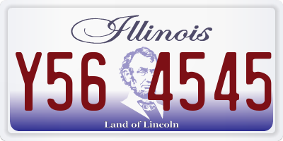 IL license plate Y564545