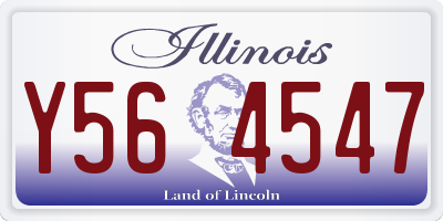 IL license plate Y564547