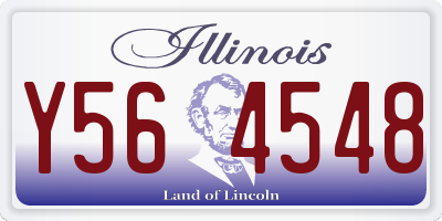 IL license plate Y564548