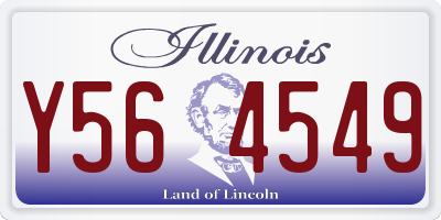 IL license plate Y564549