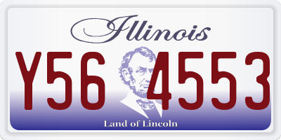 IL license plate Y564553