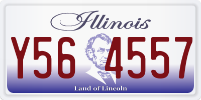 IL license plate Y564557